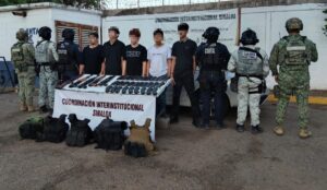 Cinco detenidos en Aguaruto con armamento