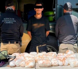 Detienen a hombre que viajaba con metanfetamina en autobús sobre la carretera Mazatlán-Tepic