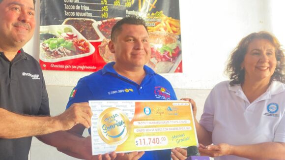 Tacos el “Compa Chapo” dona 11 mil 740 pesos a Grupo Beta para apoyar a niños con diabetes tipo 1, en Guasave