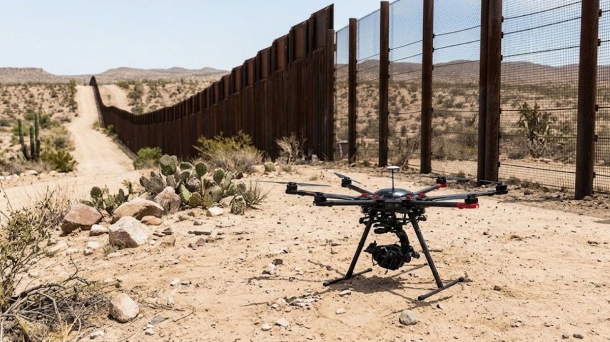 Dron en la frontera