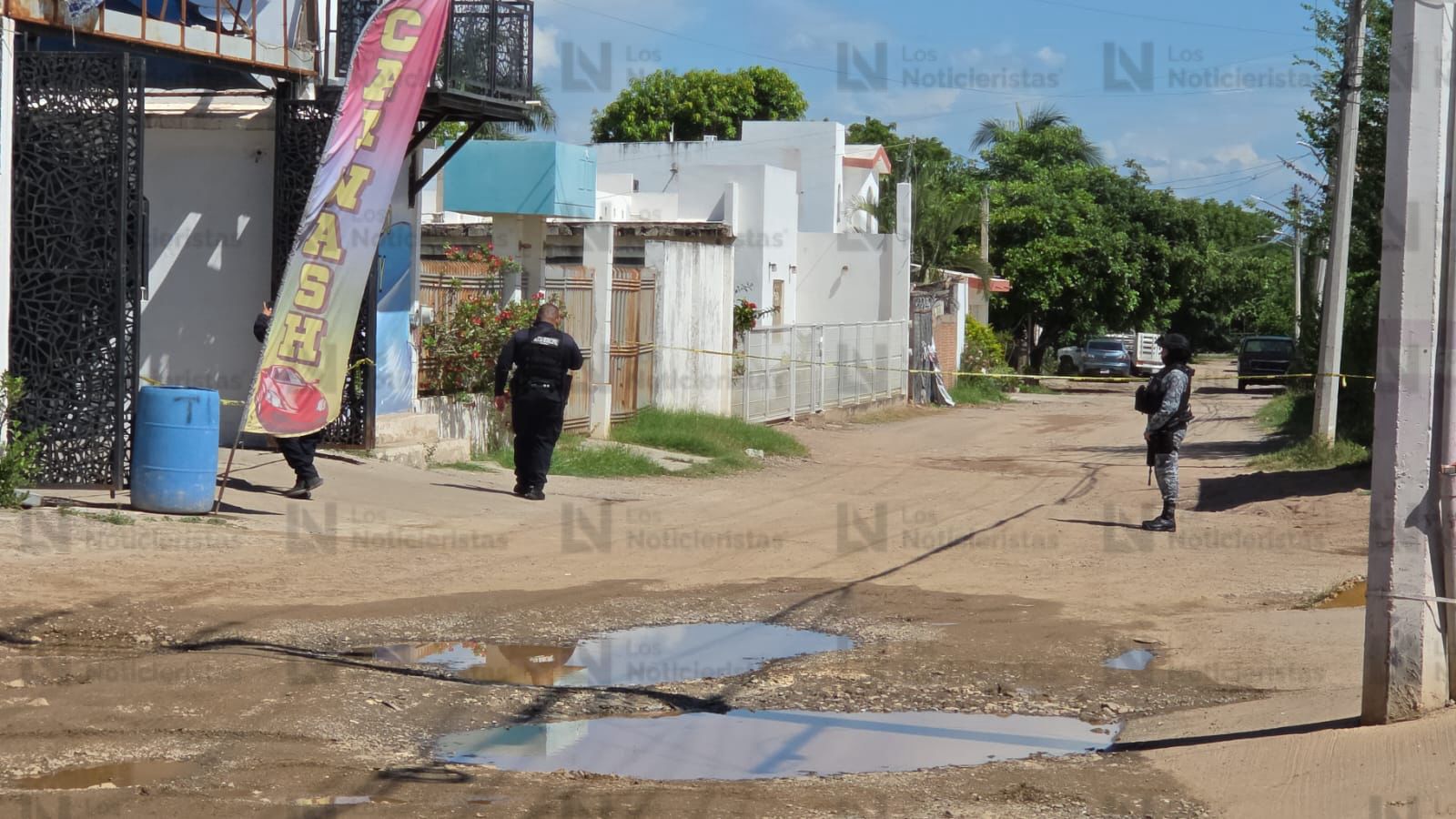 Ejecutan a dos hombres en el interior de un autolavado en Culiacán