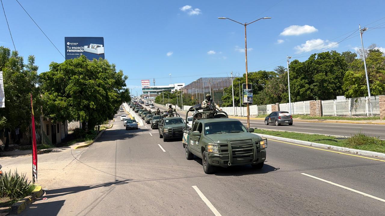 Elementos militares arriban a Mazatlán