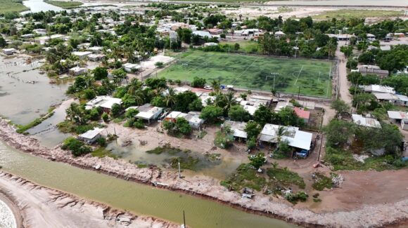 Listos refugios temporales ante posibles lluvias y nuevas afectaciones en zonas costeras por “Polo” en Guasave, Sinaloa