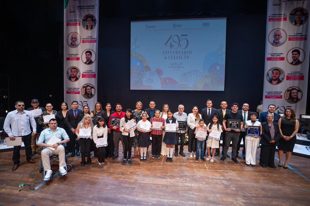 Entregan el Premio Coltzin al Mérito Ciudadano en Culiacán