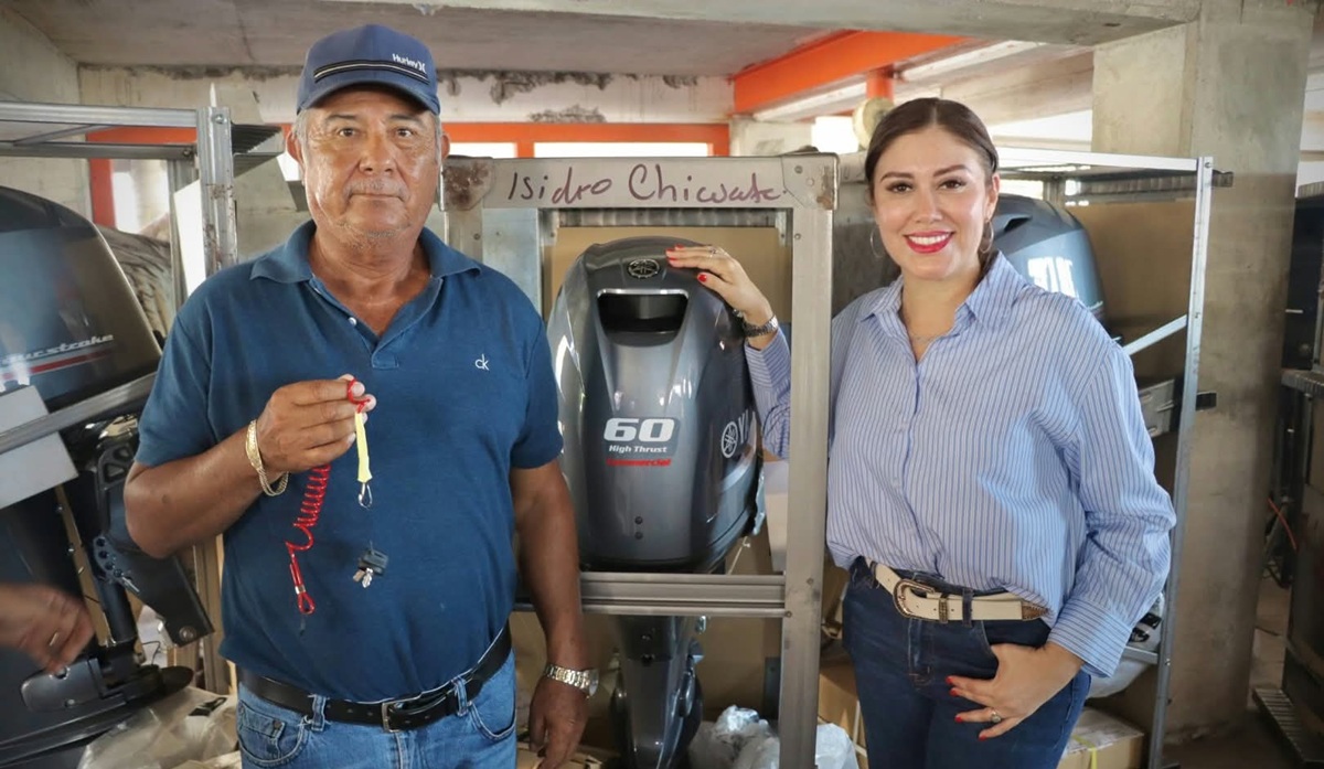 Entregan motores y embarcaciones a pescadores de Guasave y Juan José Ríos
