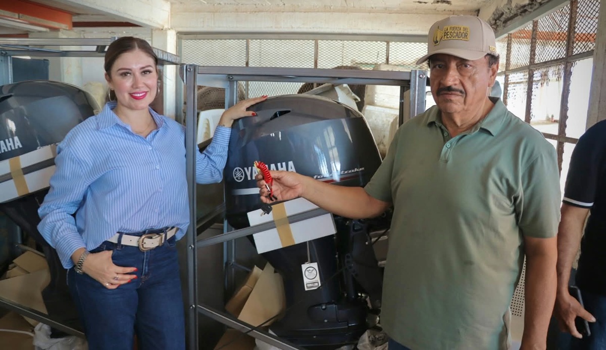 Entregan motores y embarcaciones a pescadores de Guasave y Juan José Ríos