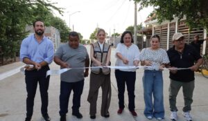 Entregan calle pavimentada en la Colosio Sí, en Mazatlán, Sinaloa; invierten más de 5.7 mdp