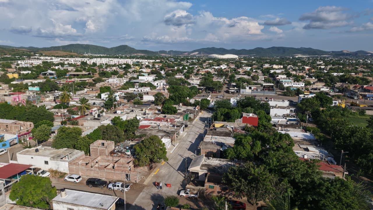 Entregan pavimentación en colonia Colosio Sí, en Mazatlán