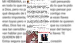 entregan pertenencias de maria cecilia berelleza a su familia foto