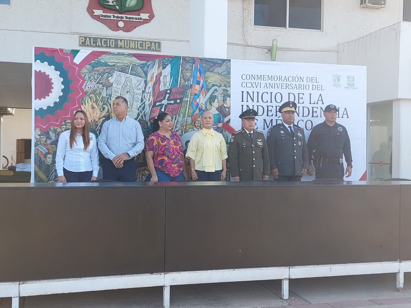 Evento conmemorativo por la Independencia de México en Salvador Alvarado