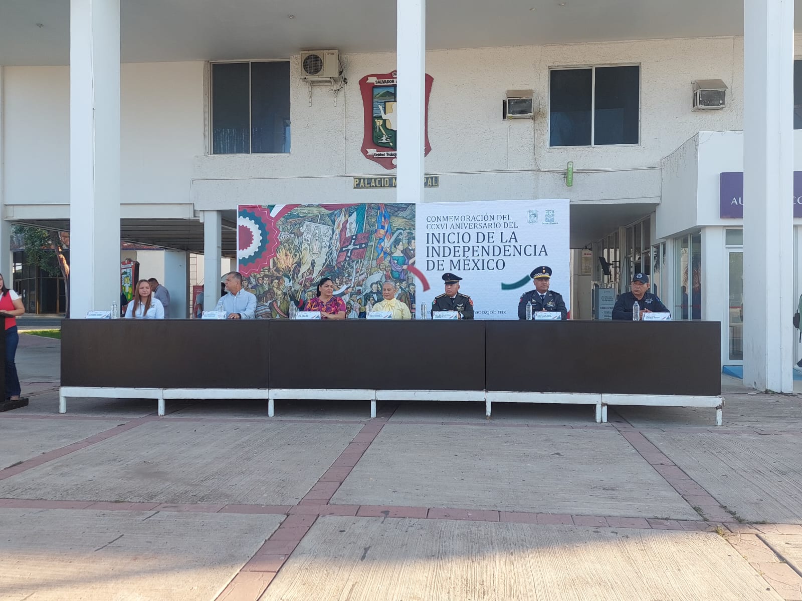 Evento conmemorativo por la Independencia de México en Salvador Alvarado