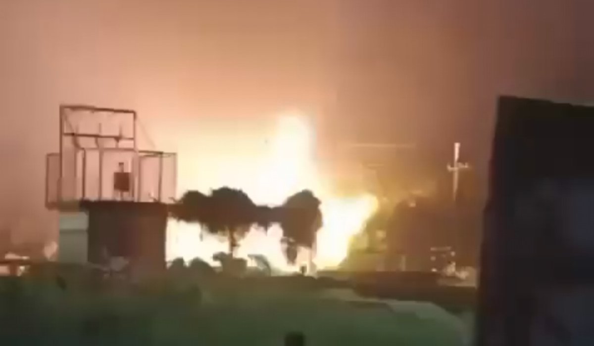 Explosión de cableado de estación de CFE en Guasave
