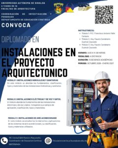 Facultad de Arquitectura de la UAS amplía su oferta de diplomados para enfrentar los nuevos retos profesionales