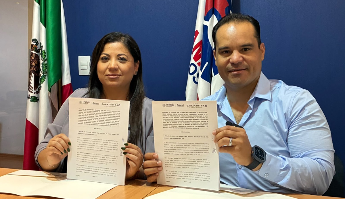 Fonacot y Canacintra Los Mochis firman convenio de colaboración