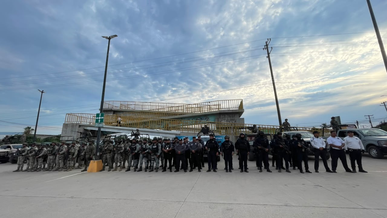 Fuerza de Reacción Interinstitucional en Mazatlán
