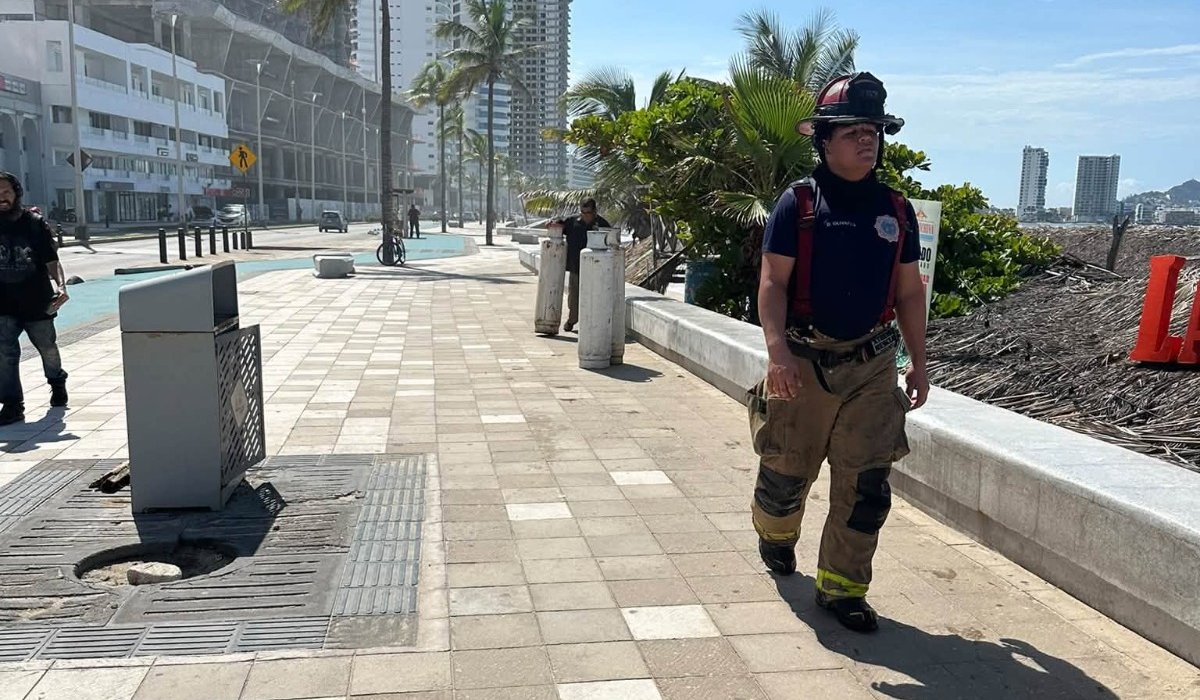 Fuga de gas en restaurante de Avenida del Mar por oleaje alto