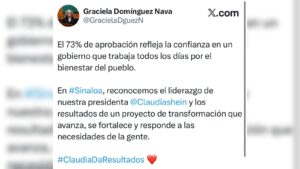 graciela dominguez asiste al segundo informe de claudia sheinbaum mensaje