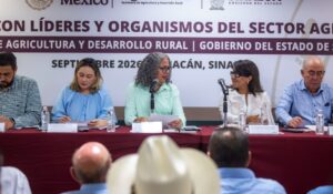 Graciela Domínguez y Columba López sostienen reunión con productores de Sinaloa; es la primera visita del Gabinete Federal