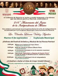 Grito de Independencia en Rosario