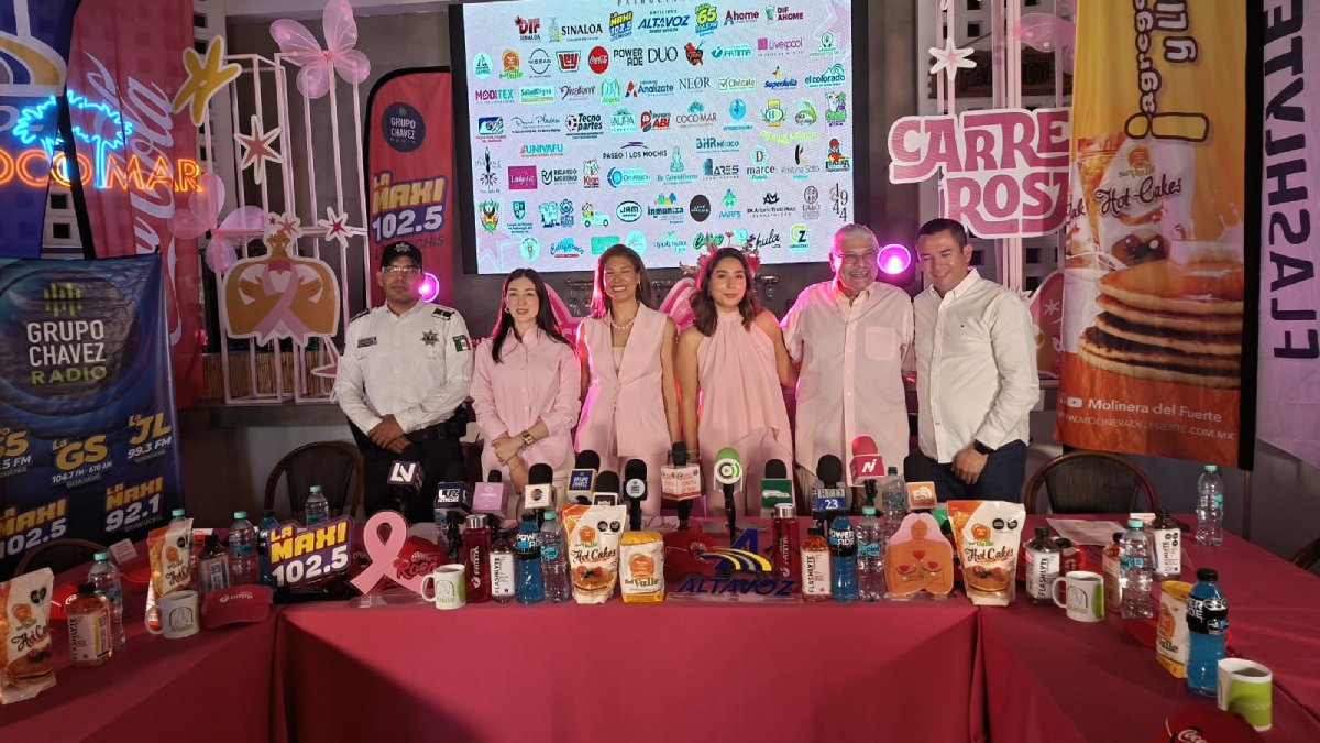 grupo chavez radio patrocinadores de la carrera rosa en los mochis