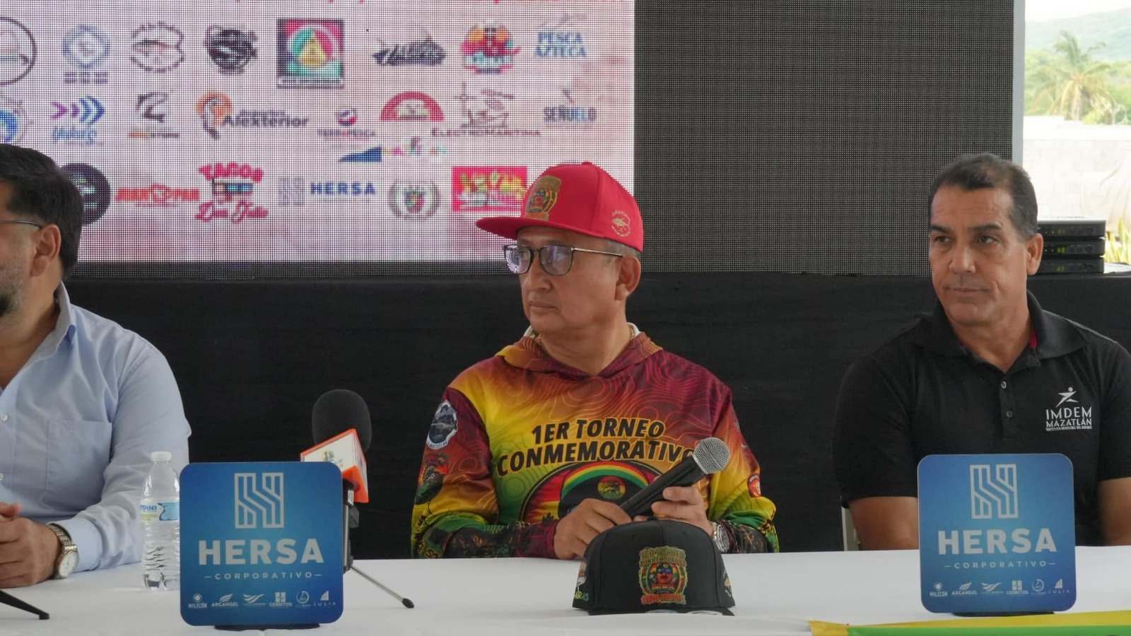 Hersa Corporativo en conferencia de prensa por torneo de pesca en Mazatlán