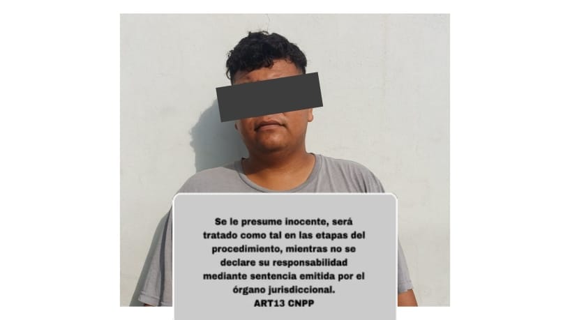 Hombre detenido en Mazatlán