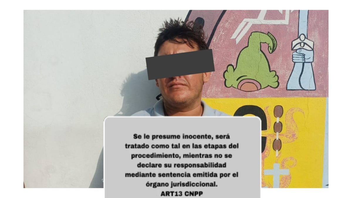 Hombre detenido en Mazatlán