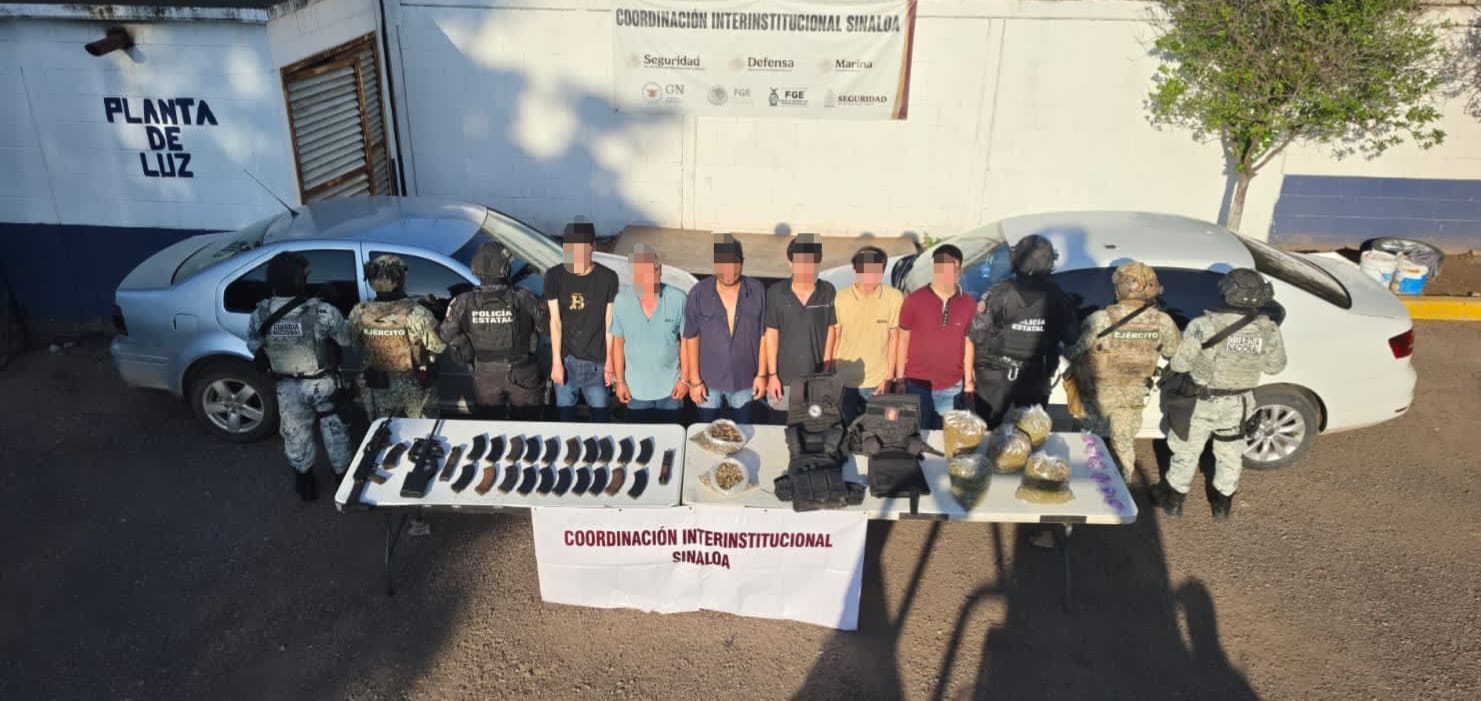 Hombres armados detenidos en la Lombardo Toledano, Culiacán