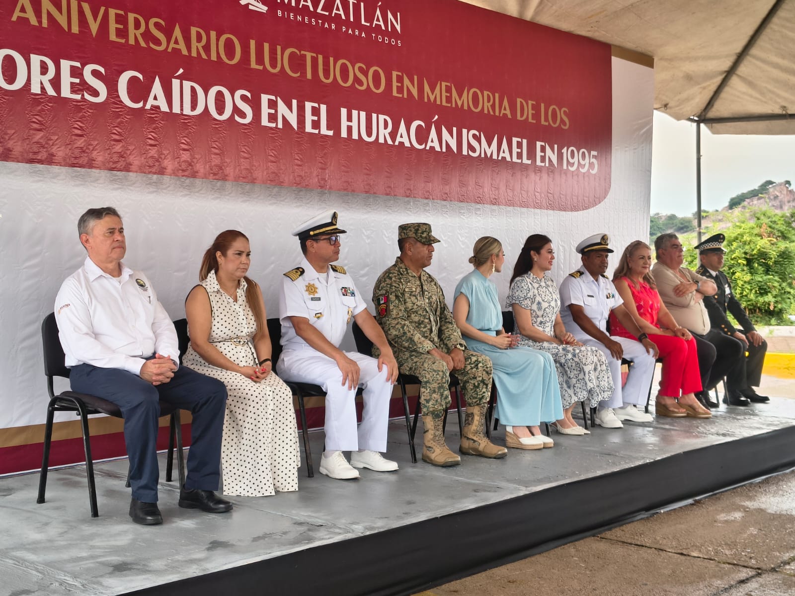 Homenaje luctuoso a pescadores fallecidos en Mazatlán durante el huracán Ismael