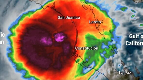 El huracán ‘Polo’ toca tierra en Baja California Sur y se dirige a Sonora