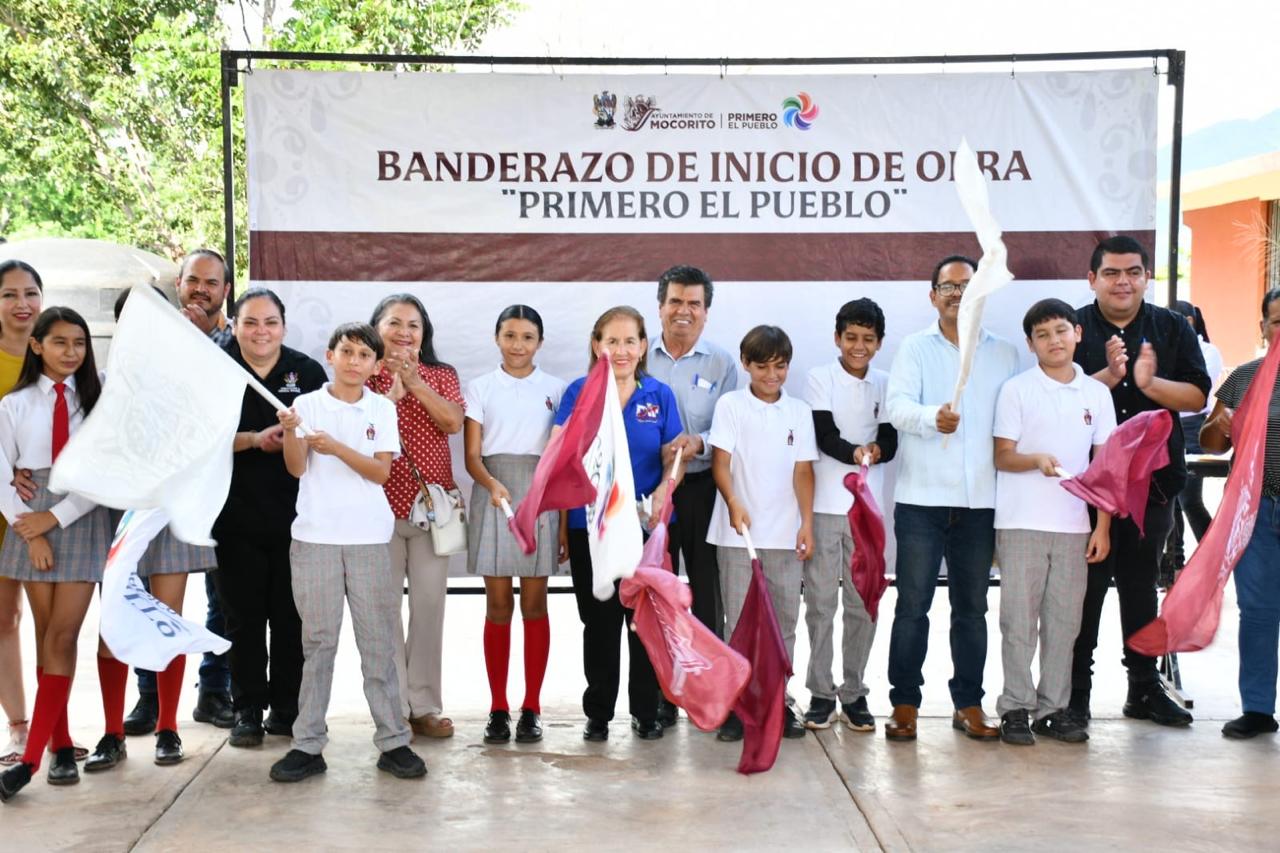Inician mejoramiente de Telesecundaria en Rancho Viejo, Mocorito