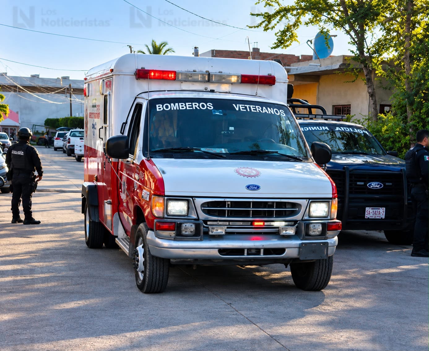 Inmueble baleado en la Col. Felipe Ángeles, en Mazatlán