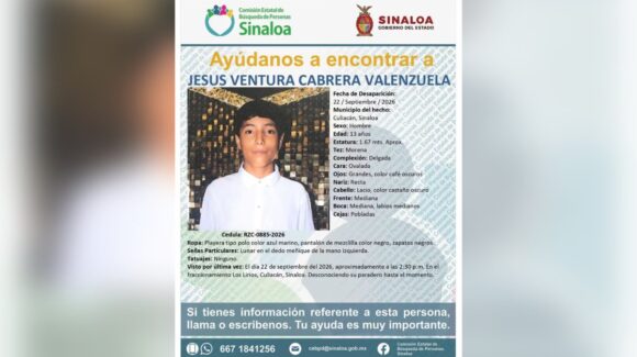 A una semana de su desaparición en Culiacán, Sinaloa, familia de Jesús Ventura pide ayuda para localizarlo