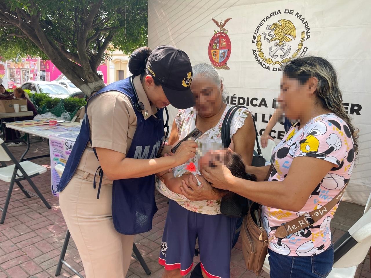 Jornadas de atención de la Marina en comunidades al sur de Sinaloa