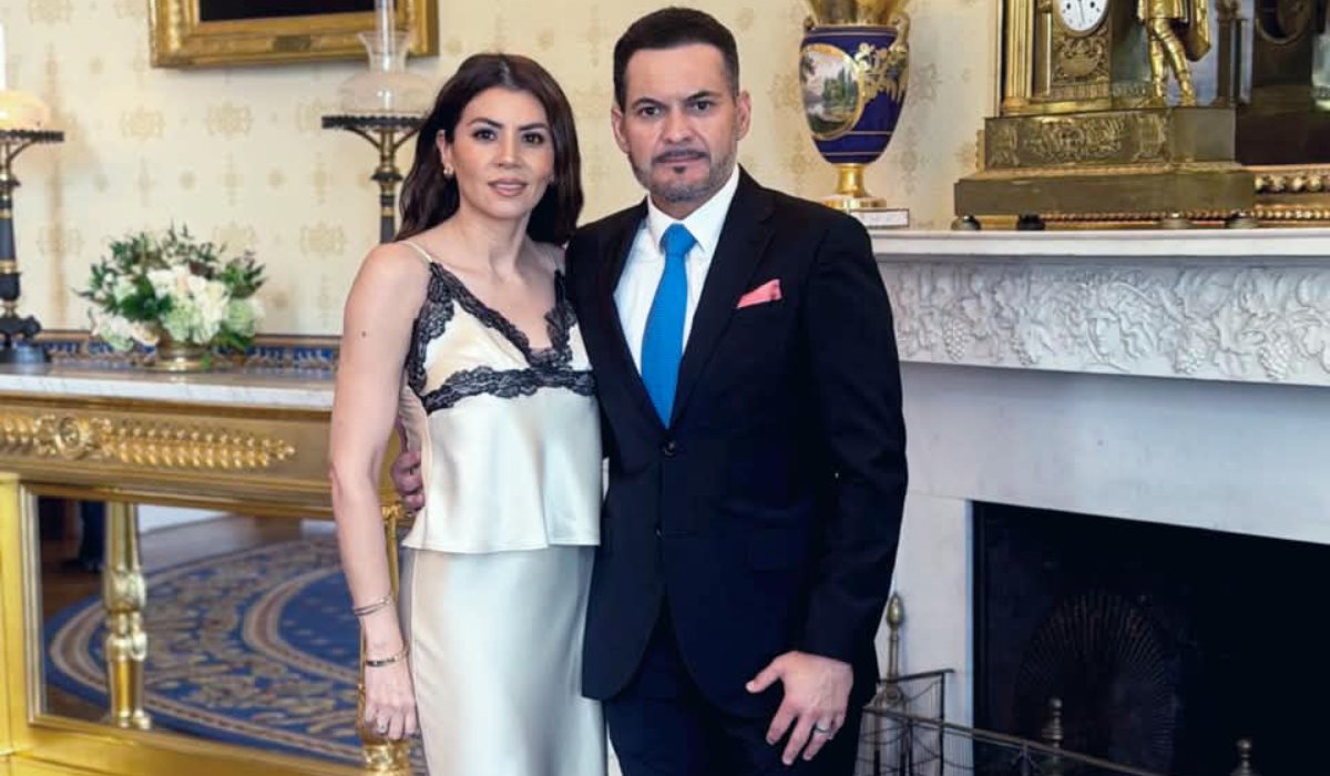 Juan José y Rebeca Arellanos en la Casa Blanca