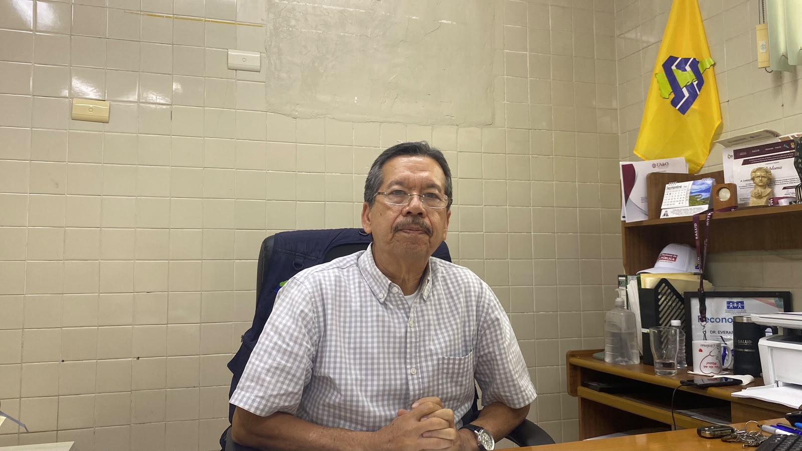 Everardo Cárdenas, jefe de la Jurisdicción Sanitaria número 02.