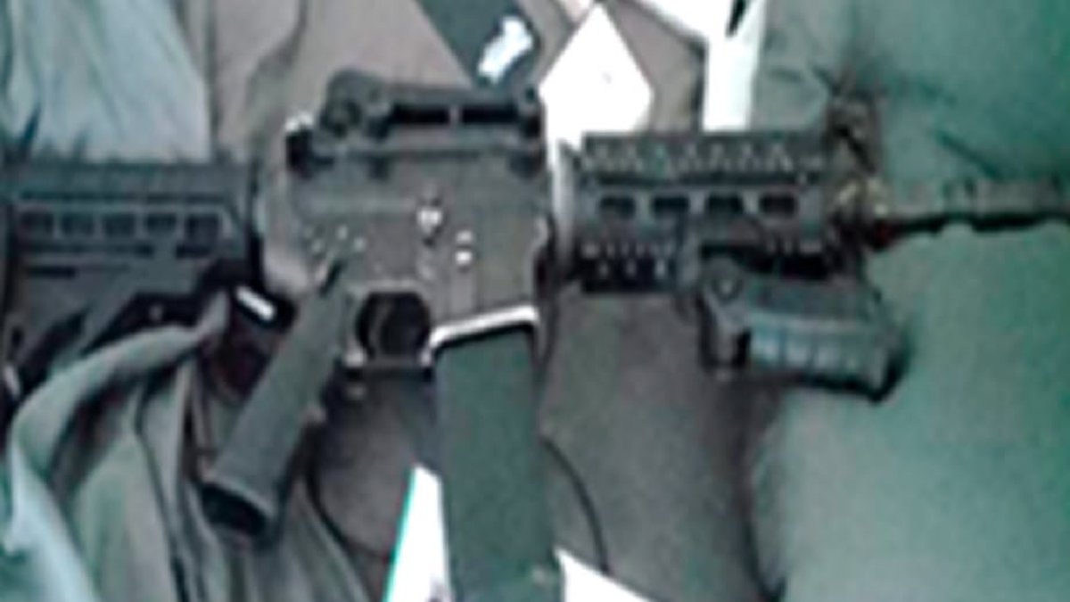 lo asegurado tras cateo de dos casas durante operativo en Isla musala rifle