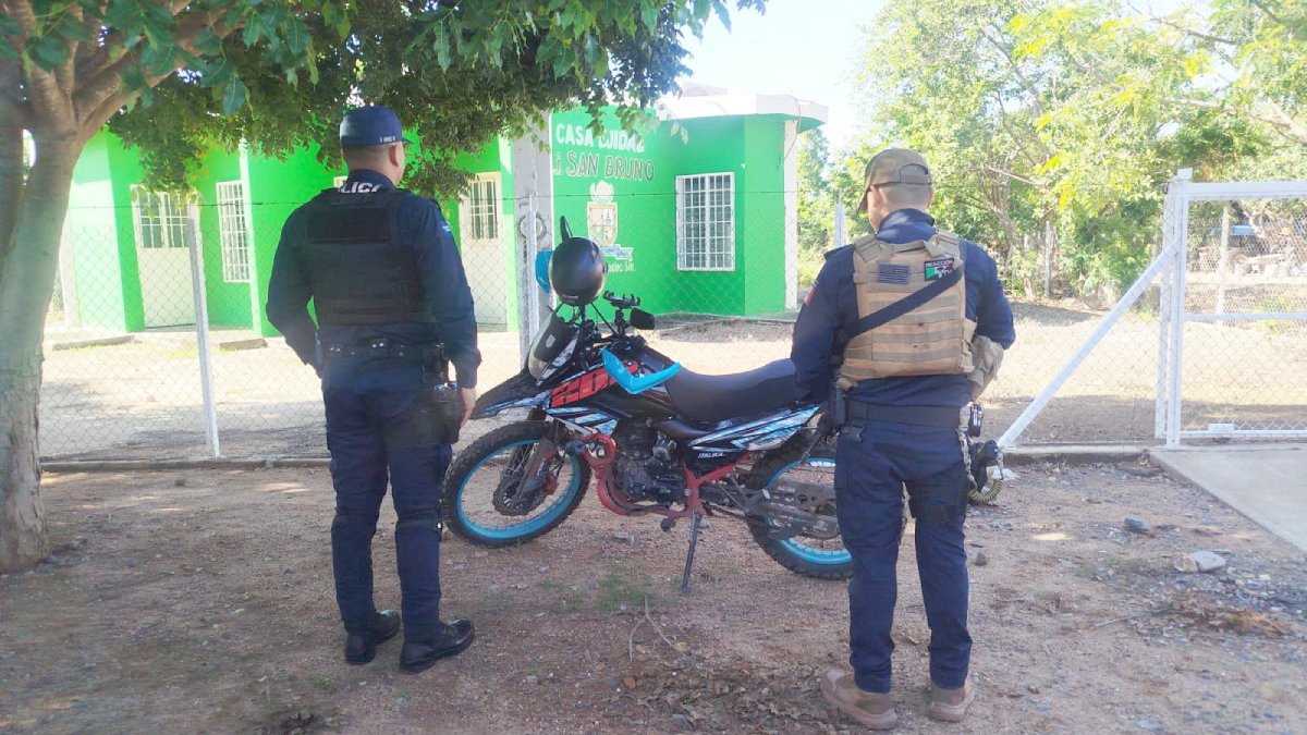localizan motocicleta en sinaloa de leyva con reporte de robo en culiacan