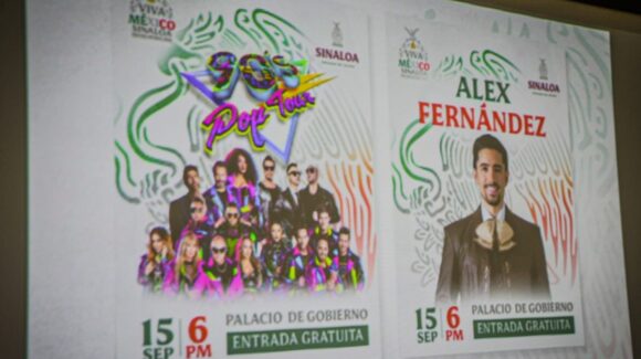 Los 90’s Pop Tour y Alex Fernández amenizarán festejos patrios este 15 de septiembre en Culiacán, Sinaloa