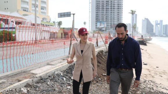 Reparación del socavón del Malecón de Mazatlán, Sinaloa, abarcará 70 metros; colocarán 101 pilas