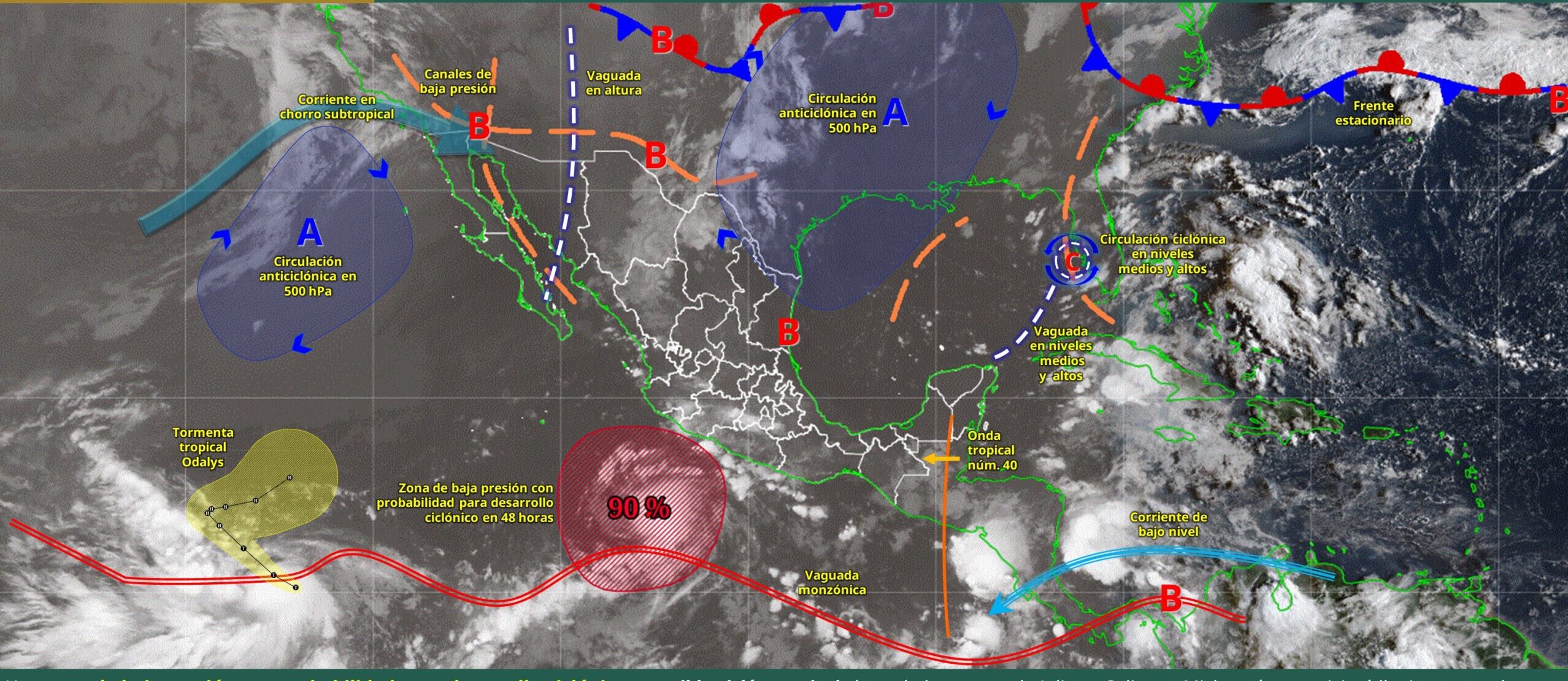 Mapa clima domingo 20 de septiembre