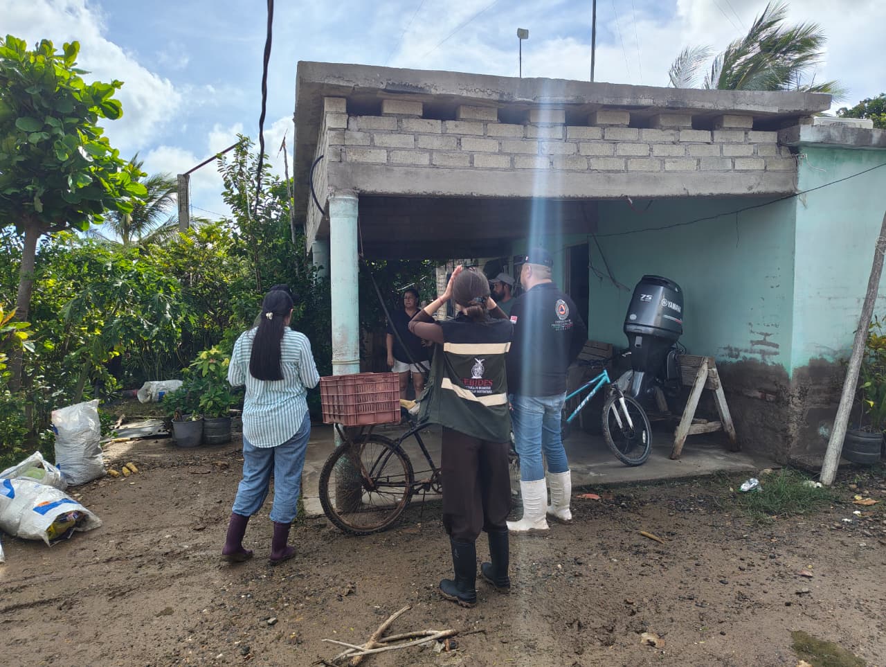 Marejadas por huracán Polo dejan afectaciones en viviendas de Guasave