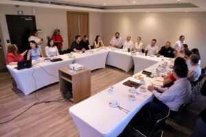Empresarios y nuevo titular de la Policía Municipal de Mazatlán