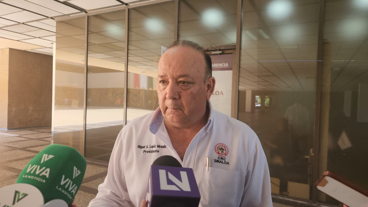 Miguel Ángel López Miranda, presidente de la Liga de Comunidades Agrarias y Sindicatos Campesinos de Sinaloa