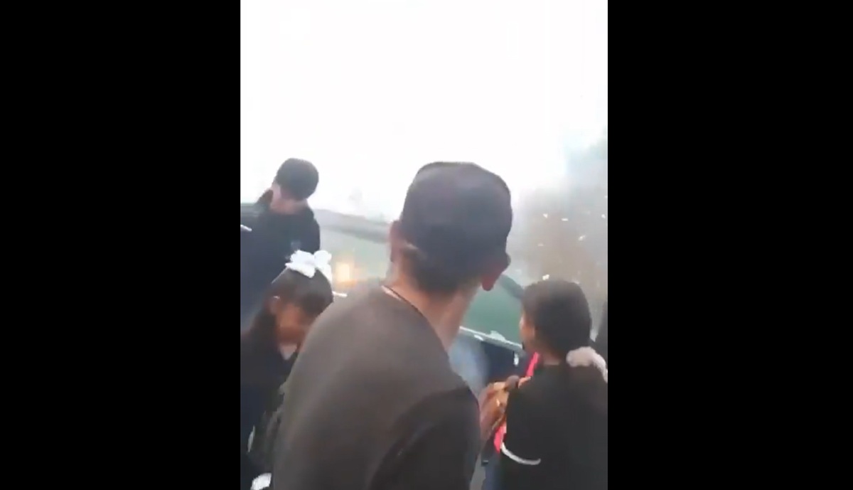 Momento de explosión de pirotecnia en San Francisco Tepojaco