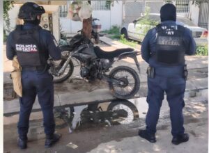 Moto asegrada en Culiacán