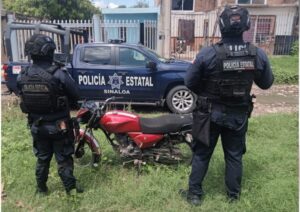 Moto asegrada en Culiacán