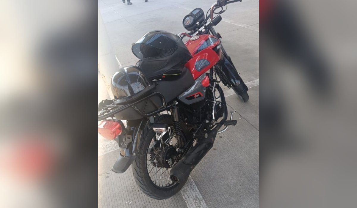 Moto asegurada en Mazatlán
