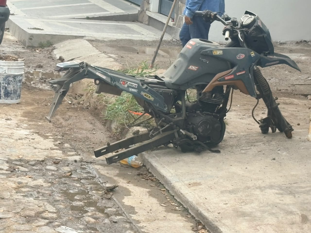 Moto asegurada en Mazatlán