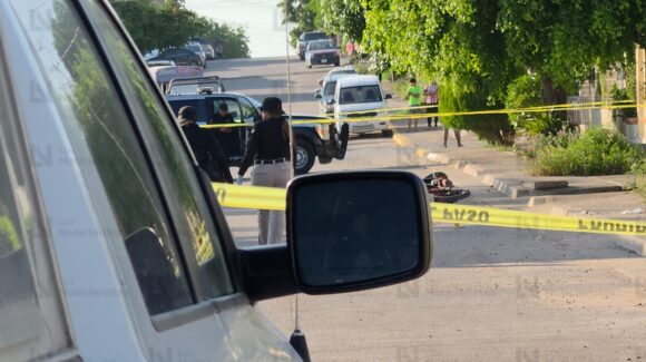 Ejecutan a balazos a un motociclista en la Díaz Ordaz de Culiacán, Sinaloa